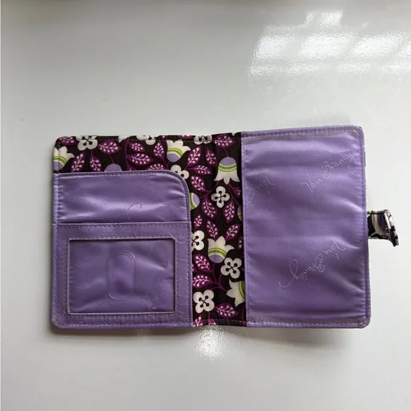 Vera Bradley Plum Petals Wallet with ID Holder - Picture 3 of 3